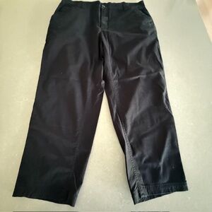 Women's Old Navy Cotton Chico Relaxed Style Dress Casual Black Pants XL